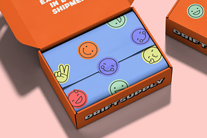 Cardboard Mailing Box Mockup, a Packaging Mockup by graphicsauce