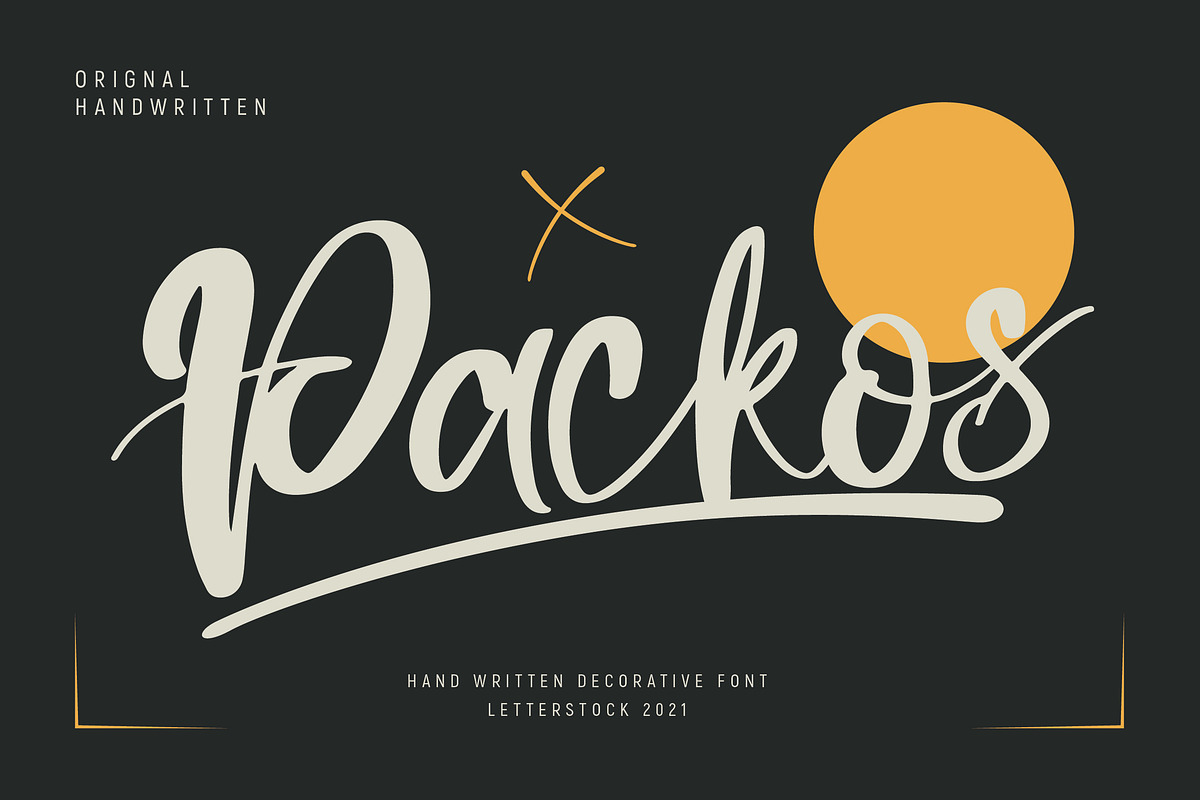 Packos, a Script Font by LetterStock (Photo 1 of 6)