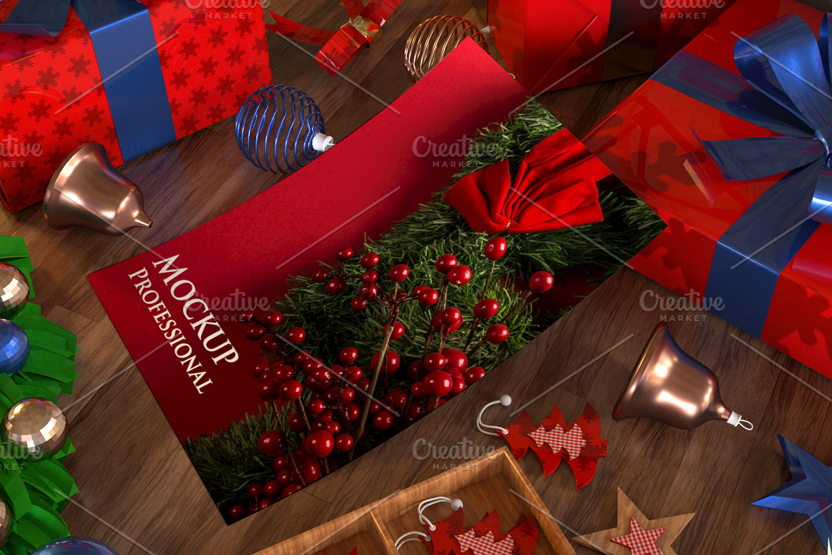 Christmas Scene Creator Mockup, a Product Mockup by StyleMockups (Photo 3 of 4)