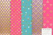 Crayon Box Gold Foil Digital Papers, a Pattern Graphic by Amanda Ilkov (Thumbnail 3 of 4)