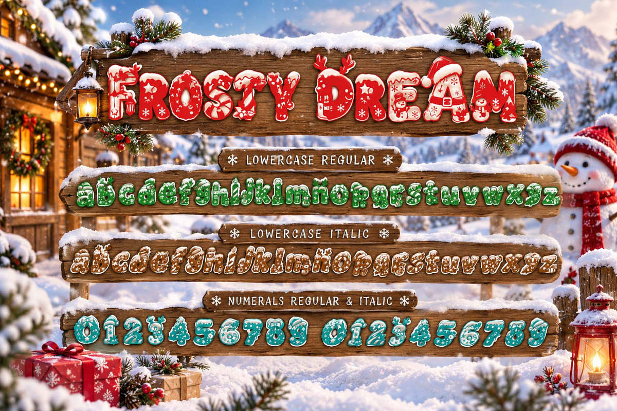 Frosty Dream, a Handwritten Font by Yoga Letter (Photo 7 of 9)