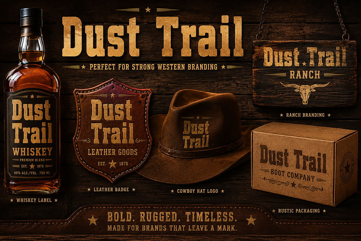 Dust Trail, a Slab Serif Font by Wow Magic (Photo 3 of 4)
