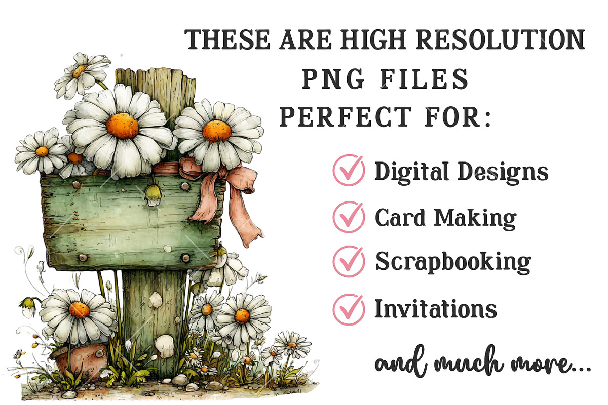Whimsical Spring Sign Post Clipart, an Illustration by OK Design (Photo 5 of 6)