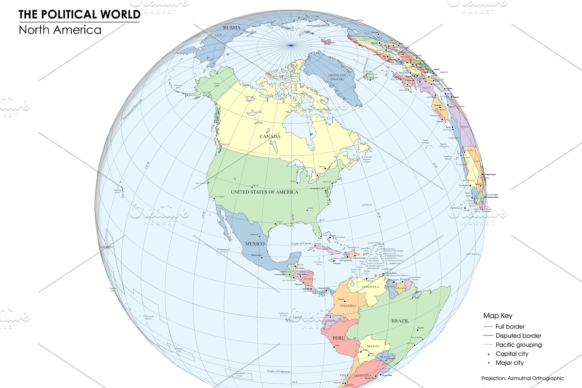 Globe Political Map - Bundle, an Education Illustration by Cartorical (Photo 6 of 8)