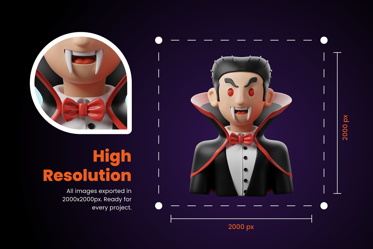 3D Halloween Icons, a 3D by Flat Icons (Photo 4 of 8)