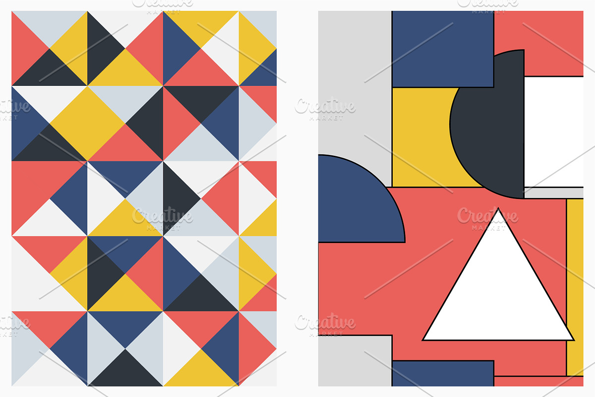 Abstract color retro covers., a Brochure Template by ExpressShop (Photo 4 of 5)