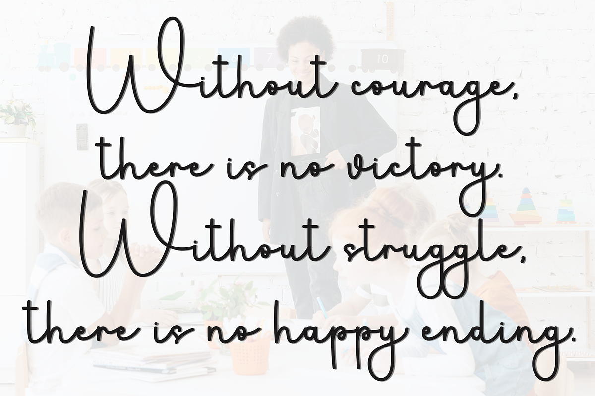 Thinking, a Handwritten Font by InermediaSTUDIO (Photo 3 of 8)