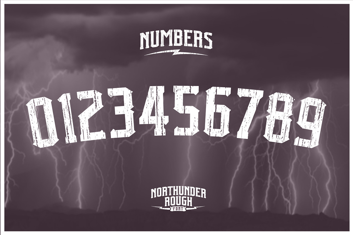 NORTHUNDER ROUGH FONT, a Serif Font by Alphabet Agency (Photo 4 of 5)