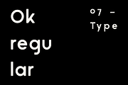 Ok — Regular, a Sans Serif Font by Noe Araujo (Thumbnail 1 of 6)