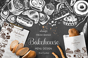 Bakery Menu Design, a Food Illustration by Yevheniia (Thumbnail 1 of 5)