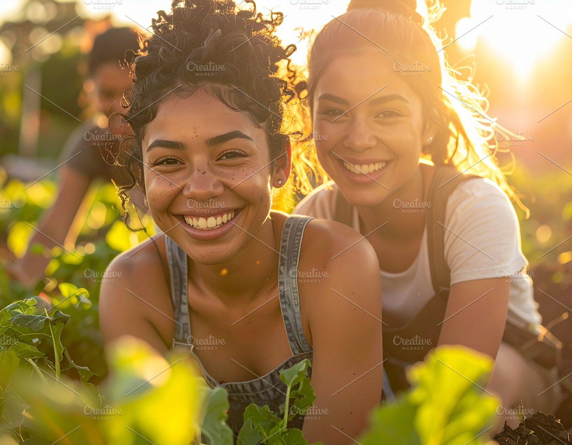 Women with jotyful expression working together in a community ga, a Person Photo by DanFLCreativo
