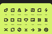 Interface icon set for app /web, an Outline Icon by lekseo studio (Thumbnail 7 of 8)