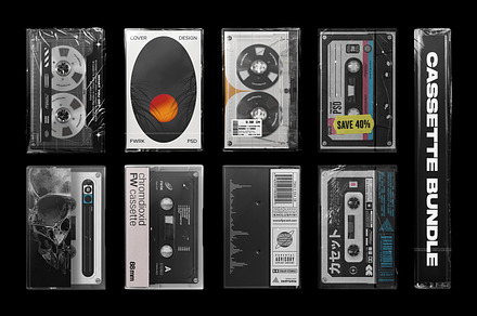 Cassette Mockup Bundle