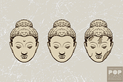 Heads of Buddha, an Illustration by AKOFA Creative POP Stand (Thumbnail 1 of 4)
