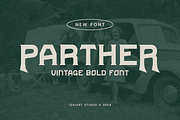 Parther- Vintage Font, a Serif Font by Iqsiart Studio (Thumbnail 1 of 7)
