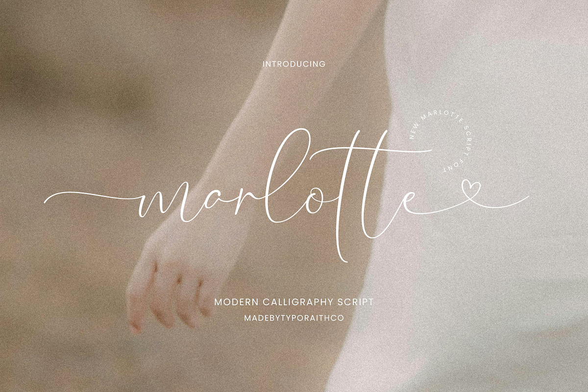 Marlotte | Modern Calligraphy Script, a Script Font by Typoraith Co (Photo 11 of 11)