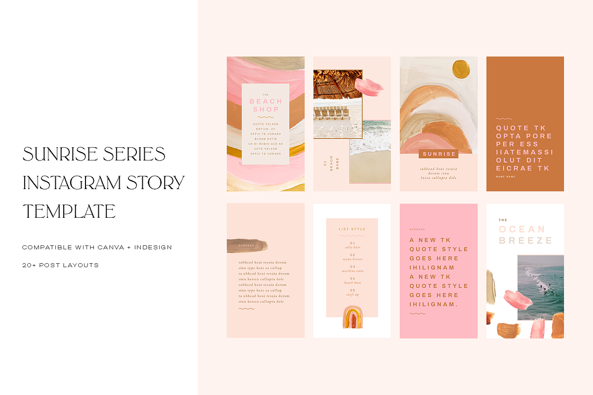 Sunrise Instagram Story Template, a Social Media Template by Brighten Made (Photo 1 of 4)