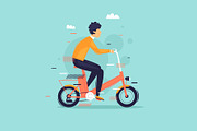 Mountain bike. Bmx. Electric bike., a Healthcare Illustration by Podis (Thumbnail 4 of 4)
