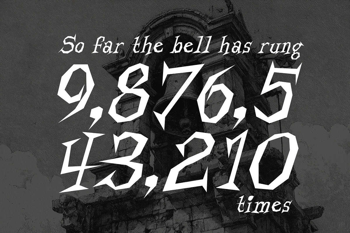Ashpen - Sharp Halloween Serif, a Serif Font by HipFonts (Photo 5 of 8)