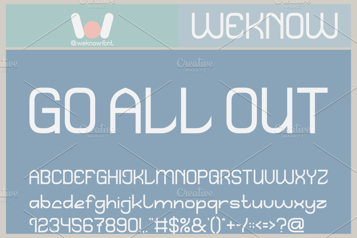 Quiet Thinker font, a Sans Serif Font by weknow (Photo 3 of 8)