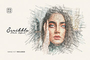 Scribble Photo Effect, a Layer Style Add-On by WudelMbois Studio (Thumbnail 1 of 3)