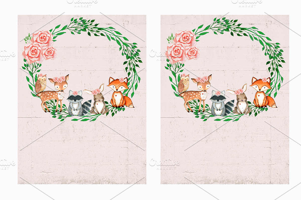 Woodland Animals Baby Shower, an Invitation Template by mpcprintables (Photo 3 of 3)