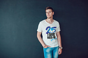 25 T-Shirts Mock-Up (Part 4), a Shirt Mockup by Freeman Studio (Thumbnail 13 of 32)