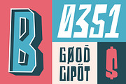 Blocky - 2 Styled Font, a Slab Serif Font by Garisman Std (Thumbnail 2 of 9)