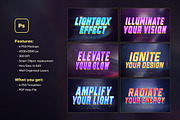 Retro Neon Light Text Effect, a Layer Style Add-On by Andrew Skoch Design (Thumbnail 2 of 9)