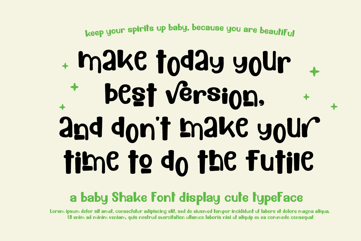 Baby Shake, a Handwritten Font by Bramcreative (Photo 3 of 10)
