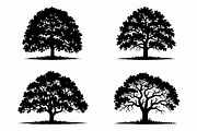 Four unique tree silhouettes, design, an Illustration by Amazin_art (Thumbnail 7 of 11)