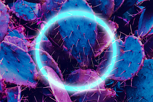 tropical background. neon colors. ca