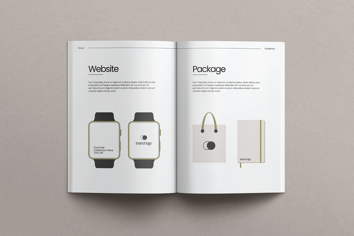 Brand Guidelines Template, a Stationery Template by Creatiya Type (Photo 8 of 8)