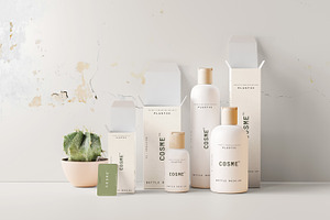 Disc Top-Cap Bottle Mockup Bundle