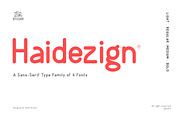 Haidezign Sans Serif, a Sans Serif Font by Krakenbox Studio (Thumbnail 1 of 7)