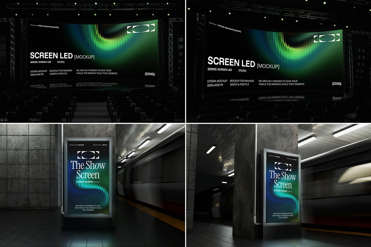 40+ Event Screen Mockup Bundle, a Mockup by Vitora Mockup (Photo 5 of 13)