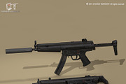 MP5 rifle, an Object 3D Model by Tartino 3D models (Thumbnail 3 of 5)