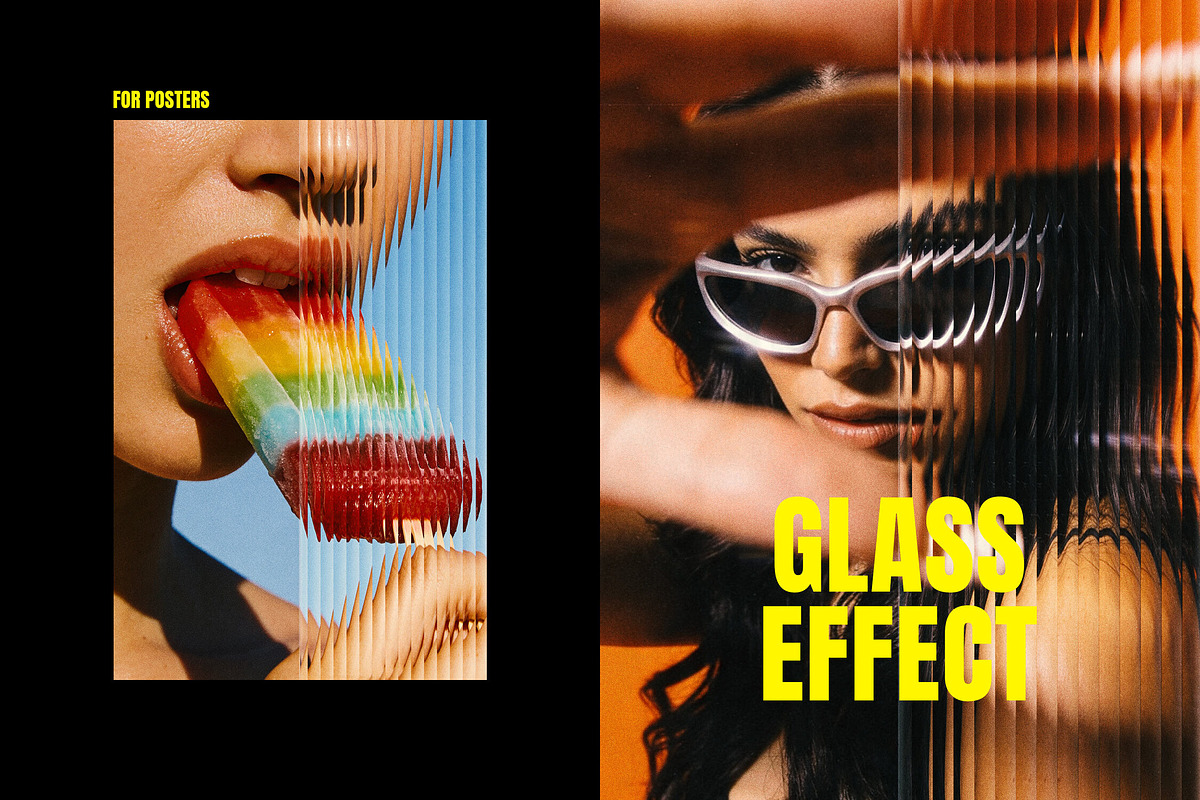 Glass Distort Effect for Posters, a Layer Style Add-On by Design Squad (Photo 1 of 3)