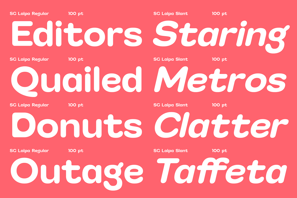 SG Laipa Soft Rounded, a Sans Serif Font by Studio Gulden (Photo 7 of 15)