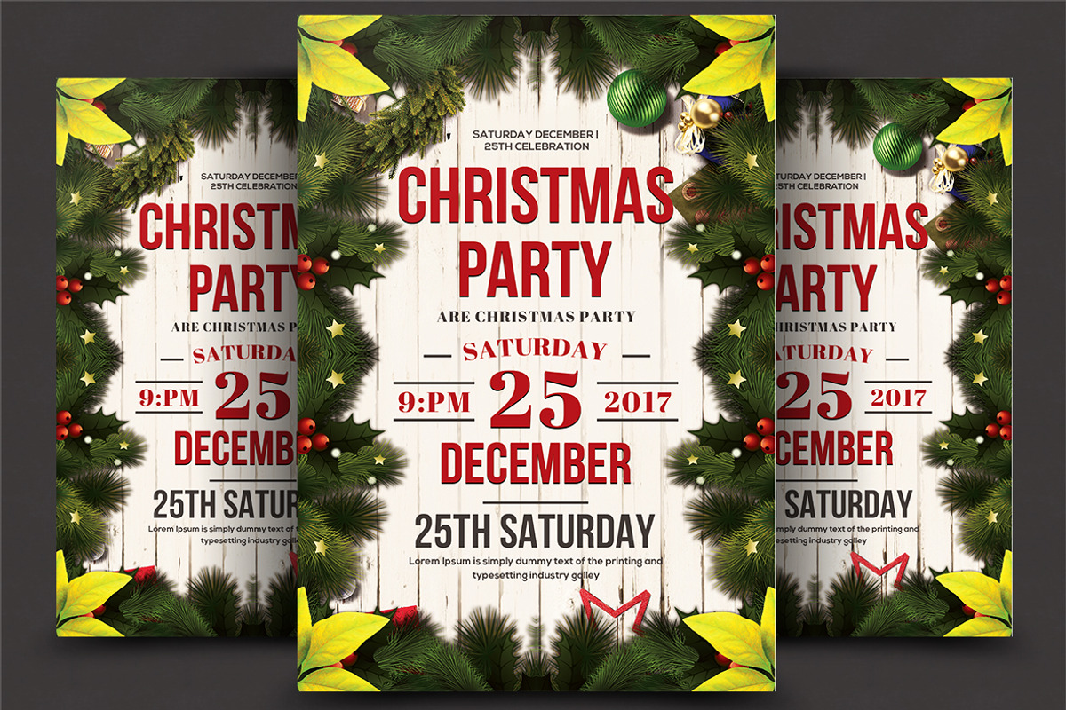 50-Christmas Flyers Bundle, a Flyer Template by AfzaalGraphics (Photo 25 of 49)