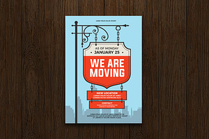 We Are Moving Flyer, a Templates & Theme by DesignWorkz