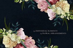 Luxury - REAL Flowers' Clipart Set