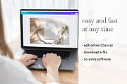Card Mockup 5x7 Menu OnlineEditCanva, a Product Mockup by PawMockups 2 (Thumbnail 3 of 7)