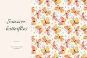 Summer butterflies patterns, a Pattern Graphic by Naty Art (Thumbnail 1 of 7)