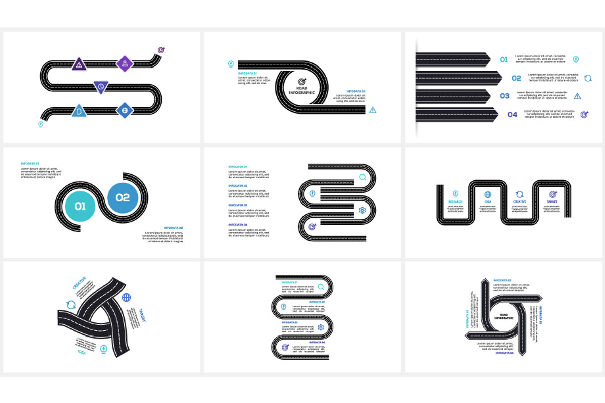 Road Presentation Canva Template preview 3
