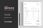 Invoice + Letterhead, a Stationery Template by CreativeZoom (Thumbnail 1 of 4)