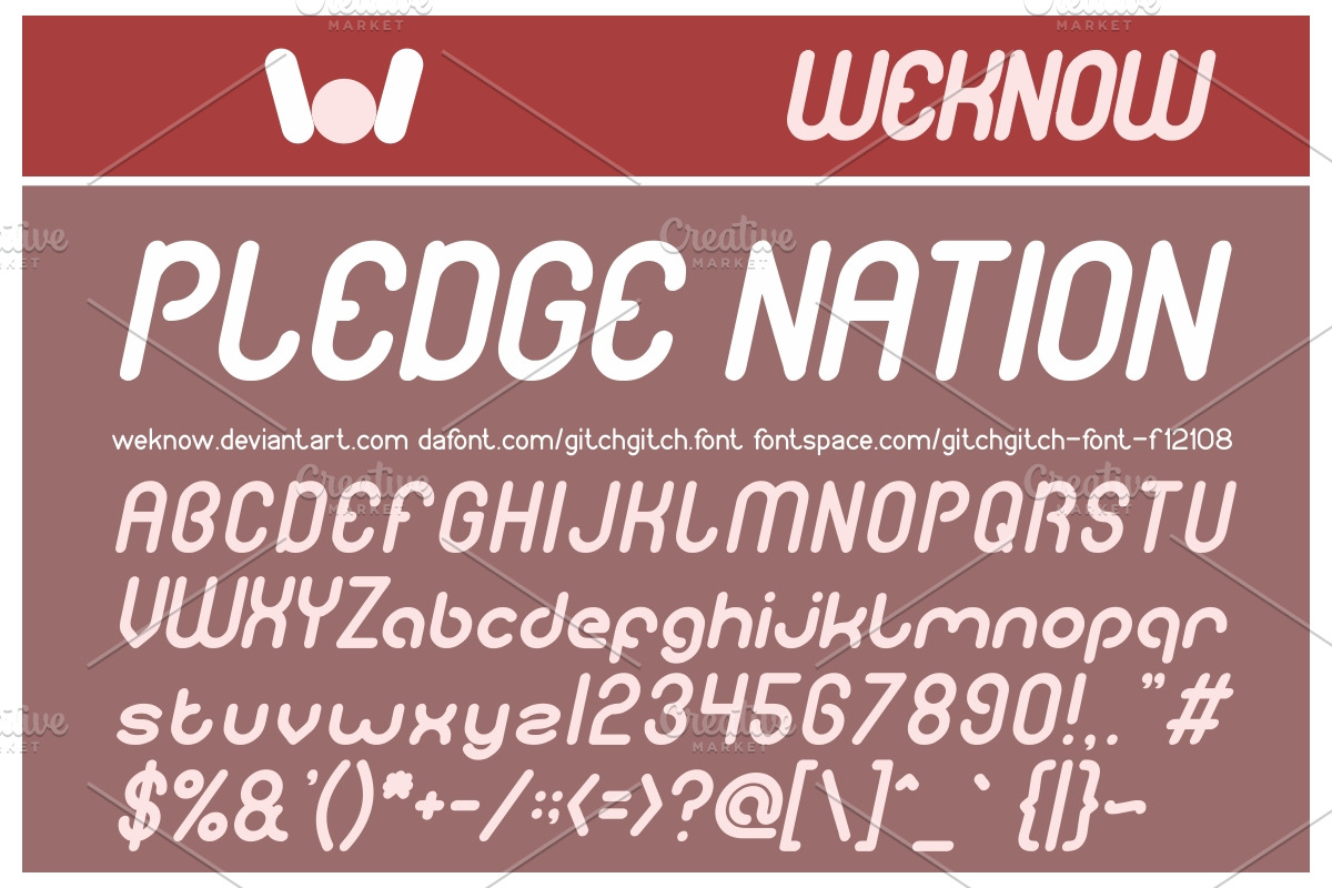 gitch gitch font preview 4