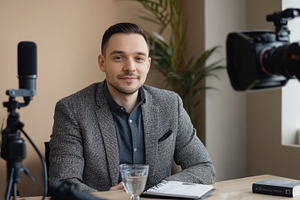 Modern pro interview space, a Photo by Beautiful things