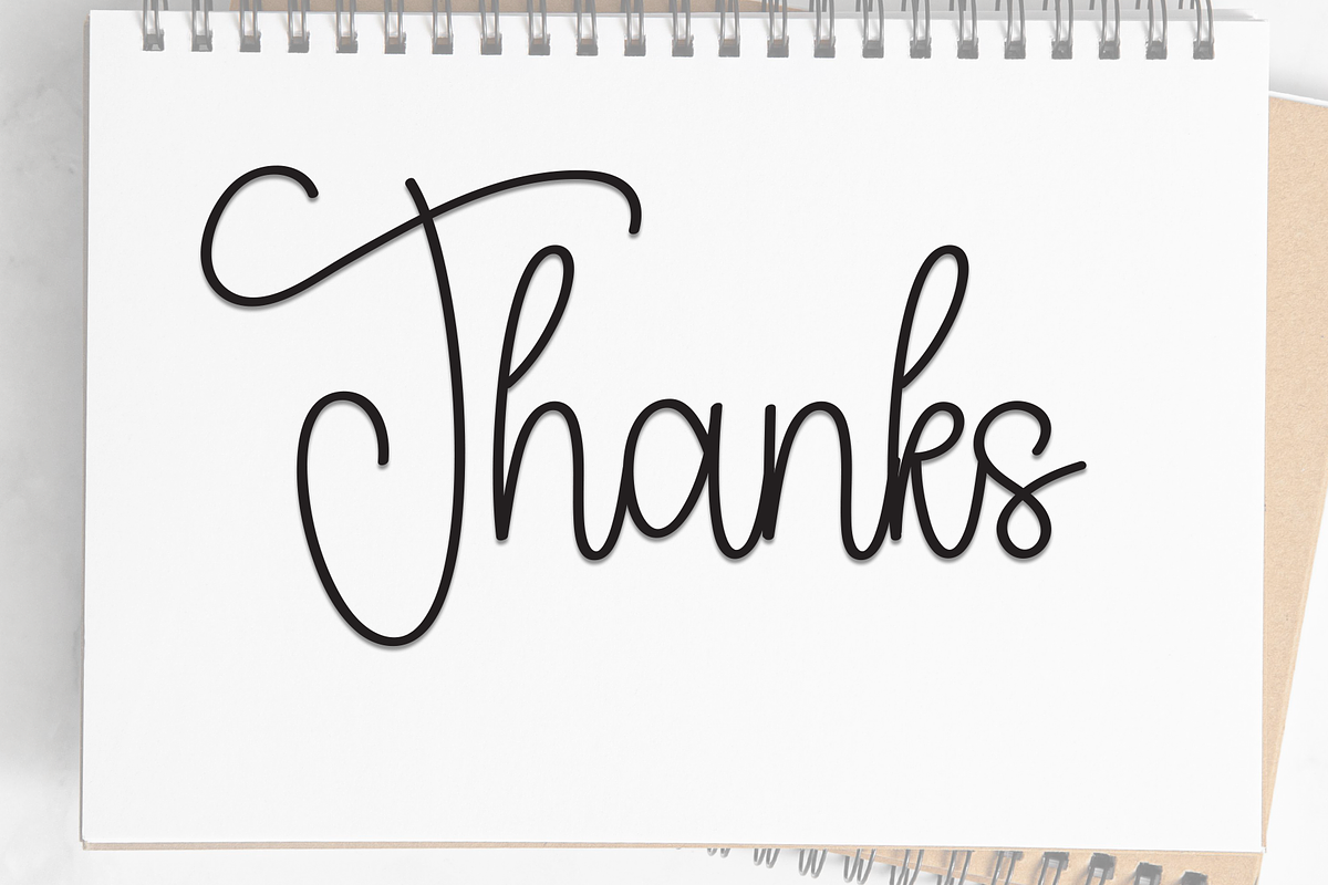 Notebook | Script Font, a Handwritten Font by Scratchones (Photo 8 of 8)