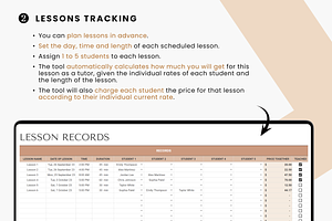 Tutoring Organizer & Lesson Planner